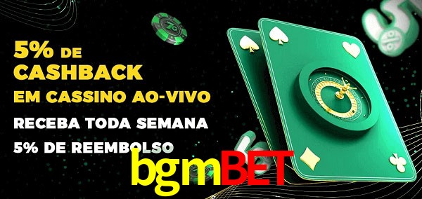 Promoções do cassino ao Vivo bgmbet